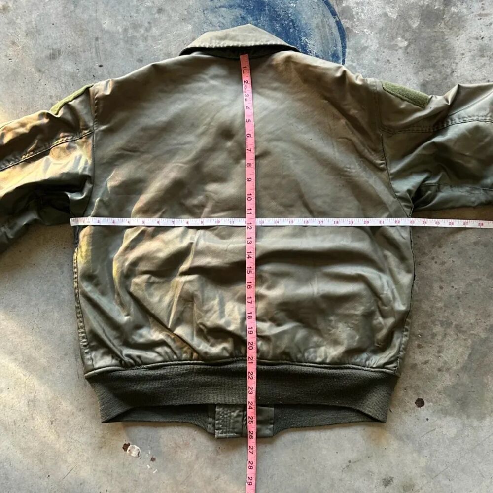 Vintage 70s Military CWU 45/P Flight Jacket Size Medium - Picture 10 of 11